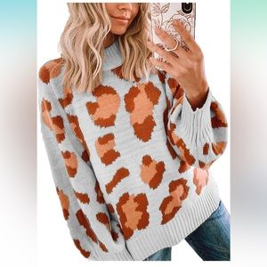 Leopard sweater size XL